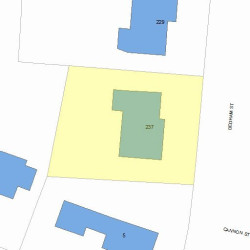 237 Dedham St, Newton MA  02461-2117 plot plan