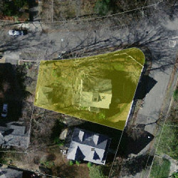 26 Everett St, Newton MA  02459-1940 aerial view