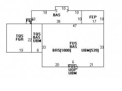 16 Pickwick Rd, Newton MA 02465-2819 floor plan