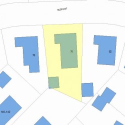 76 Elgin St, Newton MA 02459-2047 plot plan