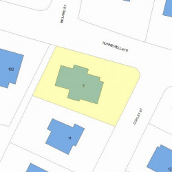 5 Copley St, Newton MA  02458-2204 plot plan