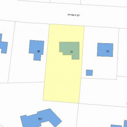 20 Wyman St, Newton MA 02468-1517 plot plan