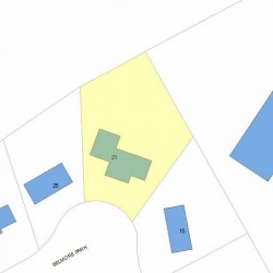 21 Belmore Park, Newton MA 02462-1503 plot plan