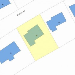79 Brandeis Rd, Newton MA 02459-2707 plot plan