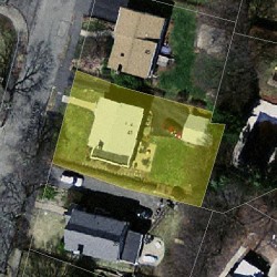 41 Lindbergh Ave, Newton MA  02465-1634 aerial view