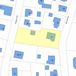 72 Dalton Rd, Newton MA  02459-1937 plot plan