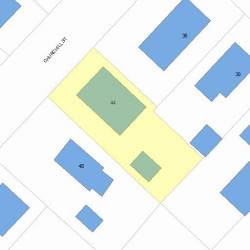 44 Churchill St, Newton MA 02460-1444 plot plan