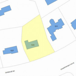 1325 Commonwealth Ave, Newton MA 02465-2912 plot plan
