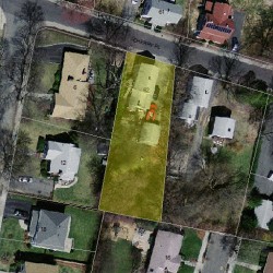 62 Cherry Pl, Newton MA  02465-1506 aerial view