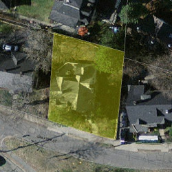 63 Grafton St, Newton MA  02459-1546 aerial view
