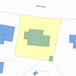 11 Stafford Rd, Newton MA  02459-1818 plot plan