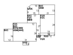 41 Risley Rd, Newton MA 02465-2921 floor plan
