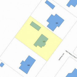 137 Wiswall Rd, Newton MA 02459-3536 plot plan