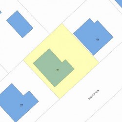 23 Fuller Ter, Newton MA 02465-1210 plot plan