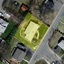 19 Smith Ave, Newton MA 02465-1543 aerial view