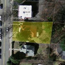 458 Lowell Ave, Newton MA 02460-2151 aerial view