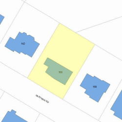 150 Hartman Rd, Newton MA 02459-2854 plot plan