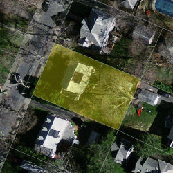 20 Prentice Rd, Newton MA 02459-1343 aerial view