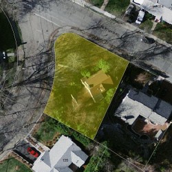 107 Hartman Rd, Newton MA  02459-2851 aerial view
