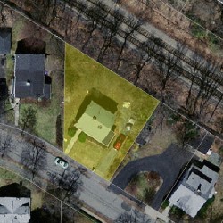 49 Canterbury Rd, Newton MA 02461-1319 aerial view