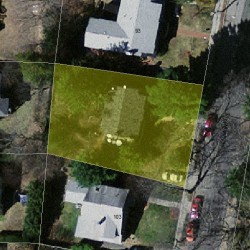 97 Beaumont Ave, Newton MA  02460-2315 aerial view