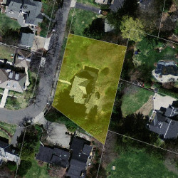 75 Pickwick Rd, Newton MA 02465-2818 aerial view