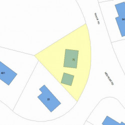 75 Varick Rd, Newton MA  02468-1320 plot plan