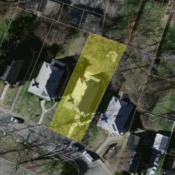 71 Waban St, Newton MA 02458-1456 aerial view