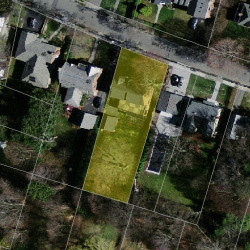 36 Brackett Rd, Newton MA  02458-2612 aerial view