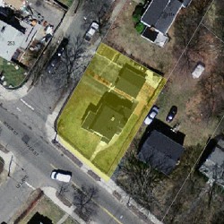 245 River St, Newton MA  02465-1434 aerial view