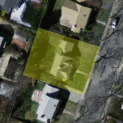 54 Fessenden St, Newton MA 02460-1120 aerial view