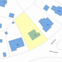 179 Moffat Rd, Newton MA  02468-1135 plot plan