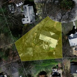 15 Glastonbury Oval, Newton MA 02468-1629 aerial view