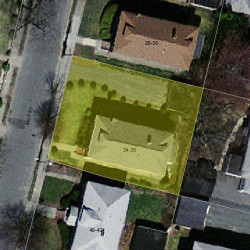 34 Milo St, Newton MA 02465-1012 aerial view