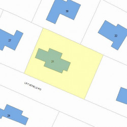 21 Littlefield Rd, Newton MA  02459-3009 plot plan