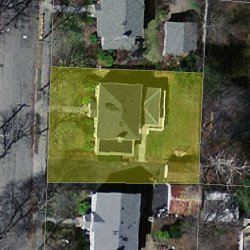 43 Charlotte Rd, Newton MA 02459-1707 aerial view