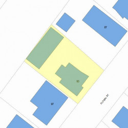 93 Floral St, Newton MA 02461-1543 plot plan