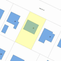 28 Grant St, Newton MA 02465-1509 plot plan