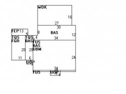 432 Wolcott St, Newton MA 02466-1514 floor plan