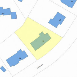 57 Karen Rd, Newton MA  02468-1123 plot plan