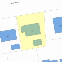 1144 Boylston St, Newton MA 02464-1015 plot plan