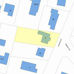 75 Langdon St, Newton MA 02458-1803 plot plan