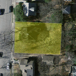 92 Oxford Rd, Newton MA 02459-2406 aerial view