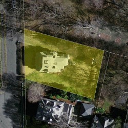 156 Park St, Newton MA  02458-2043 aerial view