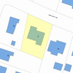 46 Brackett Rd, Newton MA  02458-2612 plot plan
