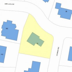 19 Greylock Rd, Newton MA  02465-2703 plot plan