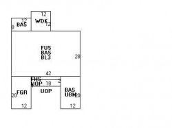 11 Otis Pl, Newton MA  02460-1834 floor plan