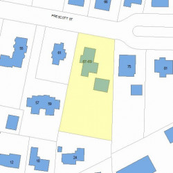69 Prescott St, Newton MA 02460-1718 plot plan