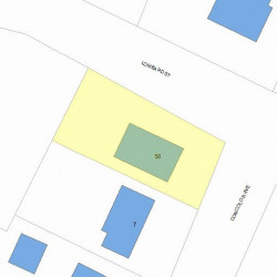 58 Lombard St, Newton MA 02458-2525 plot plan