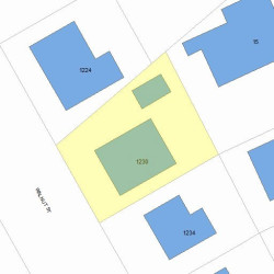 1230 Walnut St, Newton MA 02461-1829 plot plan